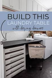 The Best Diy Laundry Room Folding Station With Drying Racks In 2020 Laundry Room Diy Diy Laundry Laundry Room Design
