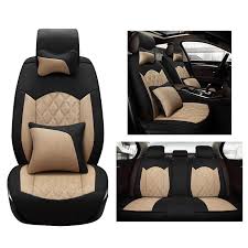 Cloth Flax Universal Car Seat Covers Set For Honda Fit Crv Xrv Odyssey Jazz City Crosstour S1 Cr Car Seat Cover Sets Interior Accessories Cheap Car Seat Covers