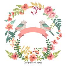 Vector Love Birds Wedding Flowers Love Clipart Wedding Clipart Flowers Png Transparent Clipart Image And Psd File For Free Download Vector Flowers Watercolor Flower Wreath Love Birds Wedding
