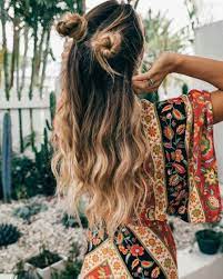 Summer Print Long Sleeve Bohemia Beach Maxi Long Dress Long Hair Styles Bohemian Hairstyles Festival Hair