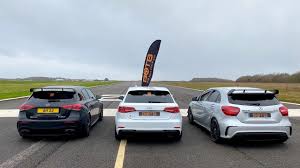 Mercedes Amg A45 S Takes On Audi Rs3 And Old A45 In Drag Race Mercedes Amg Audi Rs3 Amg