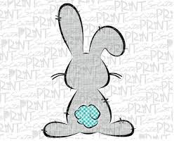 Looking for more blue easter bunny silhouette clipart, like easter egg vector png,easter lilies png. Blue Tail Easter Bunny Sublimation Transfer Heat Press Etsy In 2020 Easter Paintings Bunny Painting Bunny Silhouette