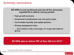 Conclude, conclusive, concluded, concluding, conclusively. Bz Wbk Santander Investor Day