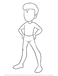 On coloringpagesonly.com, free printable superhero coloring pages for toddlers, preschool or kindergarten children. Superhero Outline Template Rainbow Printables