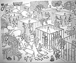 Hayvanlar Ve Insanlarin Yer Degistirdigi Bir Dunyayi Gozler Onune Seren 38 Carpici Illustrasyon Hayvanlar Hayvanat Bahceleri Hayvan Haklari