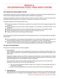 The accounting for disposal of fixed assets can be summarized as follows Module 08 The Expenditure Cycle Fixed Asset System Depreciation Fixed Asset
