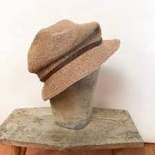Vintage Straw Hat Valeur Japanese Designer Hat Straw Etsy Vintage Straw Hat Hat Designs Japanese Designers