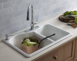 White quartz stone sink with faucet, kitchen sink basket kitchen single bowl undermount above counter kitchen sinks tap. Enamel Over Cast Iron Kitchen Sinks Build