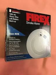 Ionization smoke detectors have two plates with an electric charge flowing between them. Firex 4518 Smoke Detector Same As Firex 45183 120 V Ebay
