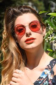 Ray Ban sunglasses RB3592 JA JO gold pink lenses behind my glasses giulia  de martin eyewear blogger round eyeglasses hippie coachella 70s vintage -21 