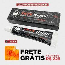 Pomada TKTX Numb Black Original - 22% Lidocaína - Com Garantia - Pomada Anestésica TKTX 100% Original - Tatuagem sem Dor!