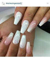 Popular acrylic coffin nail set of good quality and at affordable prices you can buy on aliexpress. Soft Pink And White Coffin Shaped Nails Nail Art Ombre Ombre Nail Designs Elegant Bridal Nails