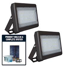 Fl08 Solar 5w 10w 20w 30w Sign Light System 2 Fixtures