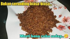 Stock sambal berlada ikan bilis.nak bagi tahan lama.sambal tu kena masak betul betul sampai pecah minyak dan warna. Serunding Ikan Bilis Cute766