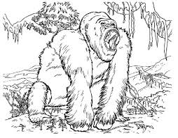 King Kong Screaming Out Loud Coloring Pages Bulk Color In 2020 Dinosaur Coloring Pages Cool Coloring Pages Coloring Pages