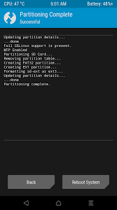 The usb was blank and newly formatted, and that's the step 3: How To Partition Sdcard Via Twrp