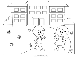 Bambini Vanno A Scuola Da Colorare Tutto Disegni Disegni Da Colorare Scuola Bambini