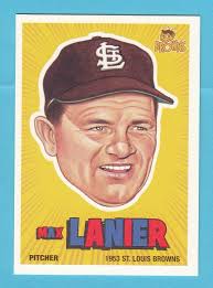 1953 St. Louis Browns # 31 Max Lanier Baseball Card -- Box 126