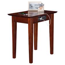 It features an open shelf to set a book, remote control, or tablet. Shaker Chair Side Table Rectangular Charging Station Dcg Stores