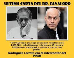 Favaloro fue el primero en convencer al mundo quirúrgico de que la revascularización directa no sólo era una forma de aumentar la comodidad de los pacientes, sino de prolongar sus vidas. Periodista De Peron Pa Twitter Le Pidio Coimas A Favaloro Hasta Llevarlo Al Suicidio Mira Si No Va A Arreglar Licitaciones Truchas Con Empresas Amigas Inmorales2 Https T Co Lbell1s5tw