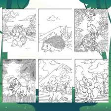 You should use these photograph for backgrounds on laptop or computer with best quality. Jungle Coloring Pages 30 Printable Coloring Sheets 8 5 X 11 Tpt