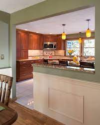 I'm still working on relocating some outlets and patching up the hole in the wall that is left from the tear down. 60 Stunning Half Wall Kitchen Designs Ideas Roundecor Kitchen Remodel Small Custom Kitchen Remodel Kitchen Remodel Layout