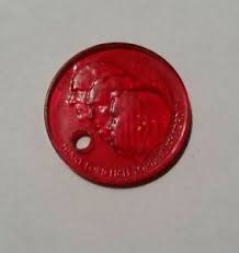 Details About Vintage 1950s Plastic Rare Red Token Key Chain Ford Rotunda Ford Motor Company