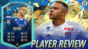 This is his non rare gold card. 94 Team Of The Season So Far Depay Player Review Totssf Memphis Depay Fifa 20 Ultimate Team Youtube