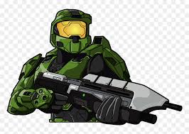 Combat evolved ' s development, bungie environmental artist paul russel solidified the concept of three schools of halo architecture for the main factions in the game—the humans of the united nations space command (unsc), the alien alliance of the covenant, and the forerunner structures on which most of the game takes place. Master Chief Halo Transparent Background Hd Png Download Vhv