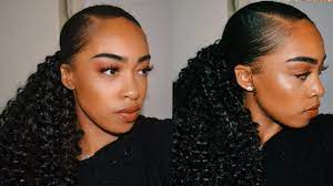 How To Sleek Low Faux Ponytail W Crochet Hair Youtube Low Ponytail Hairstyles Hair Ponytail Styles Hair Styles