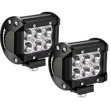 Led Light Bar Yitamotor 2pack 18w 4 Inch Square Led Work Light Spot Pod Light Driving