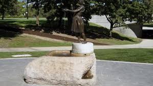 Chicago park district closes 18% of its water fountains because of high levels of lead in the water. Fountain Girl Artwork Chicago Park District