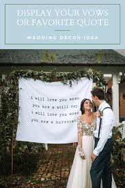 Wedding Decor Idea Wedding Vow Sign Wedding Quote Wedding Vows Wedding Wedding Ceremony Backdrop