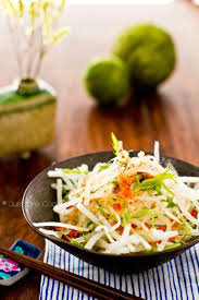 Put kiriboshi daikon in a bowl, fill with water and rinse daikon pieces well, changing water a couple of times. Daikon Salad With Ume Plum Dressing å¤§æ ¹ã‚µãƒ©ãƒ€ Just One Cookbook