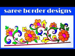 Sketch For Embroidery Saree Border Designs Border Design Saree Border Hand Embroidery Designs