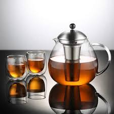 Glastal Glas Teekanne 1500ml Mit 18 10 Edelstahl Teesieb Grosse Borosilicate Glas Teebereiter Auf Stove Glaskanne Mit Ent Teebereiter Teekanne Tee Selber Machen
