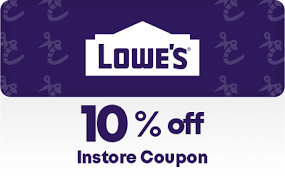 Ten Lowes 10 Off Printable Instore Or Online Coupon Instant Email And Download Hugeoff Com Lowes Printable Coupon Coupons Online Coupons