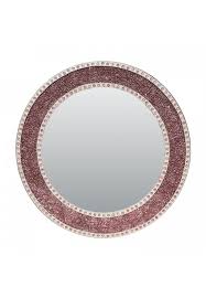 Natural enhanced all products comes with international gemologist certificates. 24 Rose Gold Blush Framed Round Crackled Glass Mosaic Decorative Accent Wall Mirror