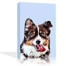 Anyone who owns a pet knows they are just as much a part of the family as any human. Amazon Com Custom Dog Painting Gift For Dog Lovers Dog Memorial Gifts Custom Pet And Dog Portraits Gift For Dog Moms Custom Dog Canvas Blue 8 X 10 Everything Else
