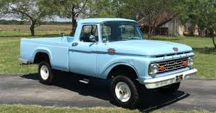 Interior is all original except for seatcover. The Strange Tale Of The 1961 66 Ford Wrongbed Pickups Mac S Motor City Garage