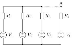When a number of voltage source v1, v2, v3 — vn are in parallel having internal resistances r1, r2, r3 — rn respectively, the arrangement can be replaced by a single equivalent. 8 8 1 Millman S Theorem Pyspice Version Documentation