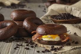 The medium house coffee, a vanilla/hazelnut and a dark roast. Fast Food News Einstein Bros Espresso Buzz Bagel The Impulsive Buy