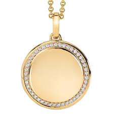 10k white gold womens round diamond quatrefoil cutout pendant 1/8 cttw. Locket Round