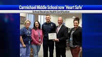 Carmichael Middle School a heart safe campus