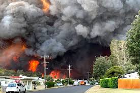 Columnas de humo descienden de uno de los más de 200 incendios que están arrasando australia. Los Incendios Arrasan Mas De Medio Millon De Hectareas En Australia Internacional