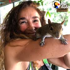 Rescue Squirrel Still Loves The Family Who Saved Him
