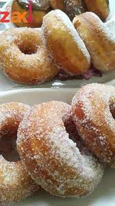 دونات هشة واسفنجية والأحلى إنو الوصفة سهلة كتير زاكي Yummy Food Dessert Food Food Recipies