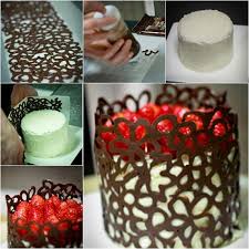 Wonderful Diy Chocolate Lace Cake Chocolate Lace Cake Cake Decorating Tips Cupcake Cakes