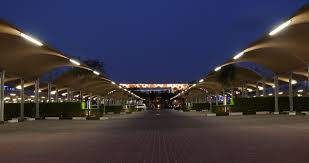 It aims to grow new york. Fujairah City Center Car Parking Uae Architect Wwsp Lighting Designer Pld Touch Lighting Products Iguz Park Lighting Urban Lighting Exterior Lighting