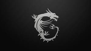 Msi Dragon Logo Dark Background 4k Teknologi